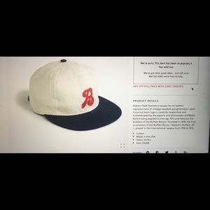 Vintage Buffalo Bisons Strapback Hat